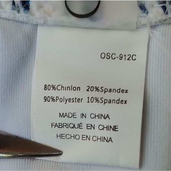 CUPSHE HALTER STRIPED BATHING SWIM SUIT - Picture 4 of 5